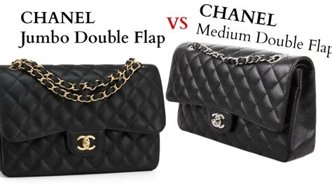 chanel flap medium vs jumbo|chanel single flap vs double.